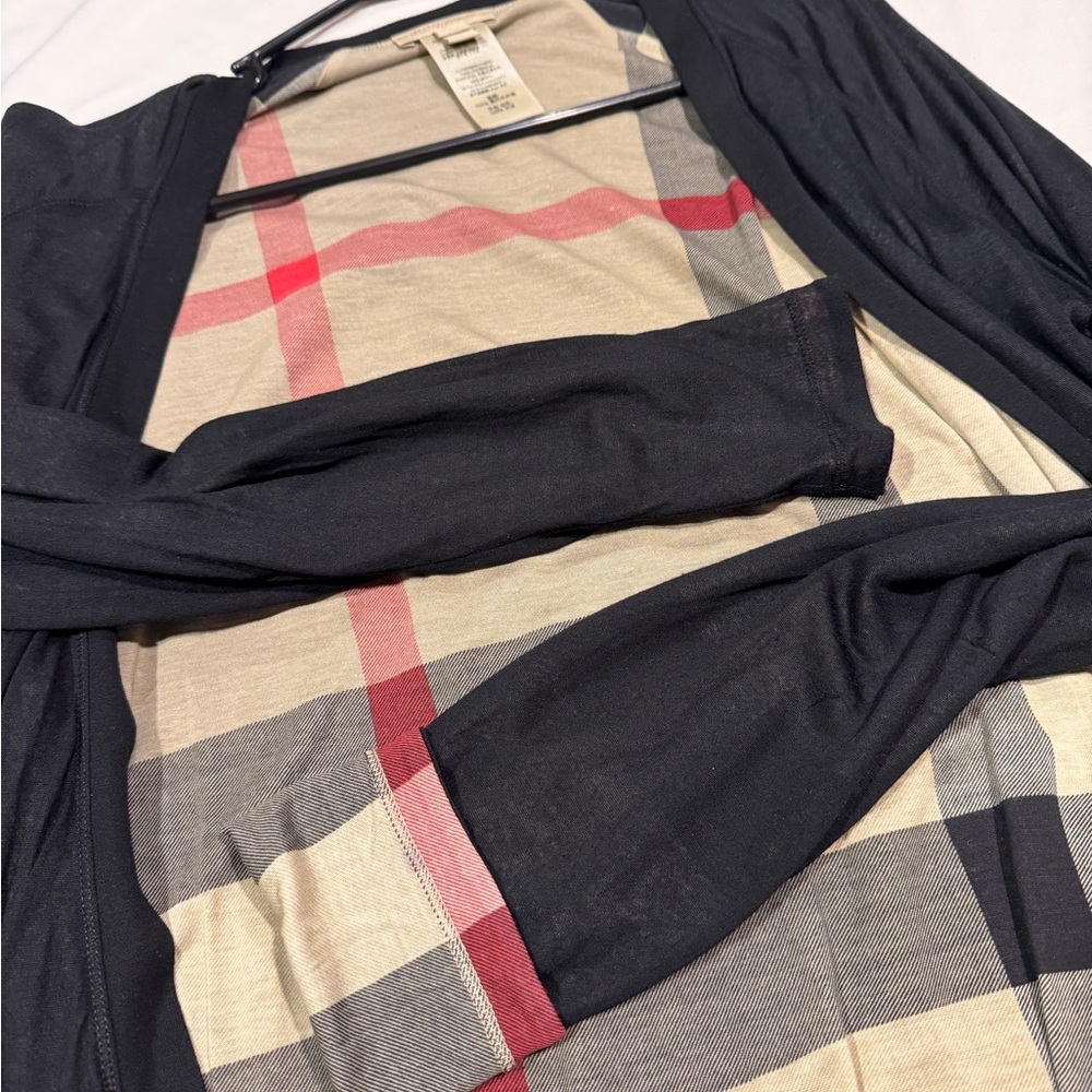 Burberry black & plaid cardigan - Picture 9 of 12